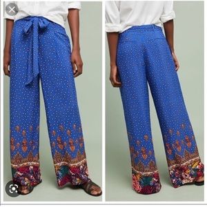 Anthropologie Ett Twa Printed Pants
